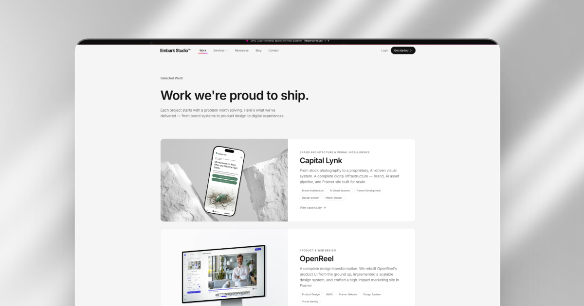Work — Embark Studio™